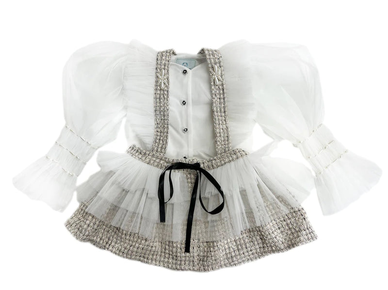Tweed Blouse and Skirt Set 1-2 years