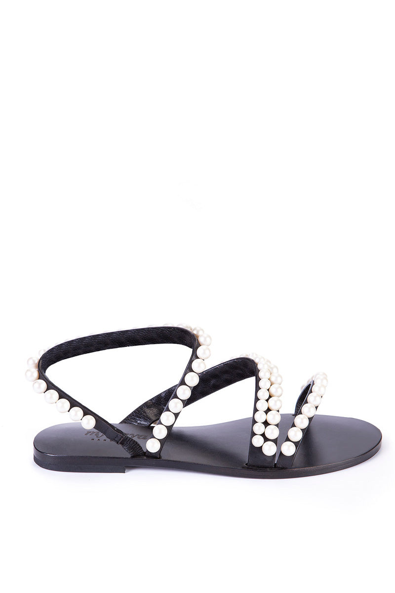 Pearl Sandals - Black